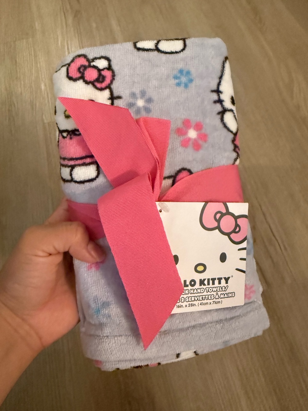 Hello Kitty Lavender Hand Towels